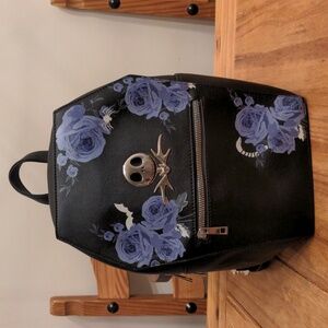 Black/Purple Disney Nightmare Before Christmas Coffin Backpack Purse